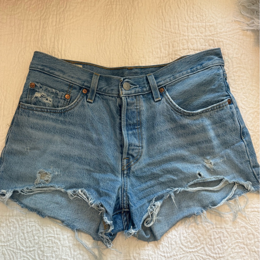 Levi’s 501 Distressed Denim Shorts
